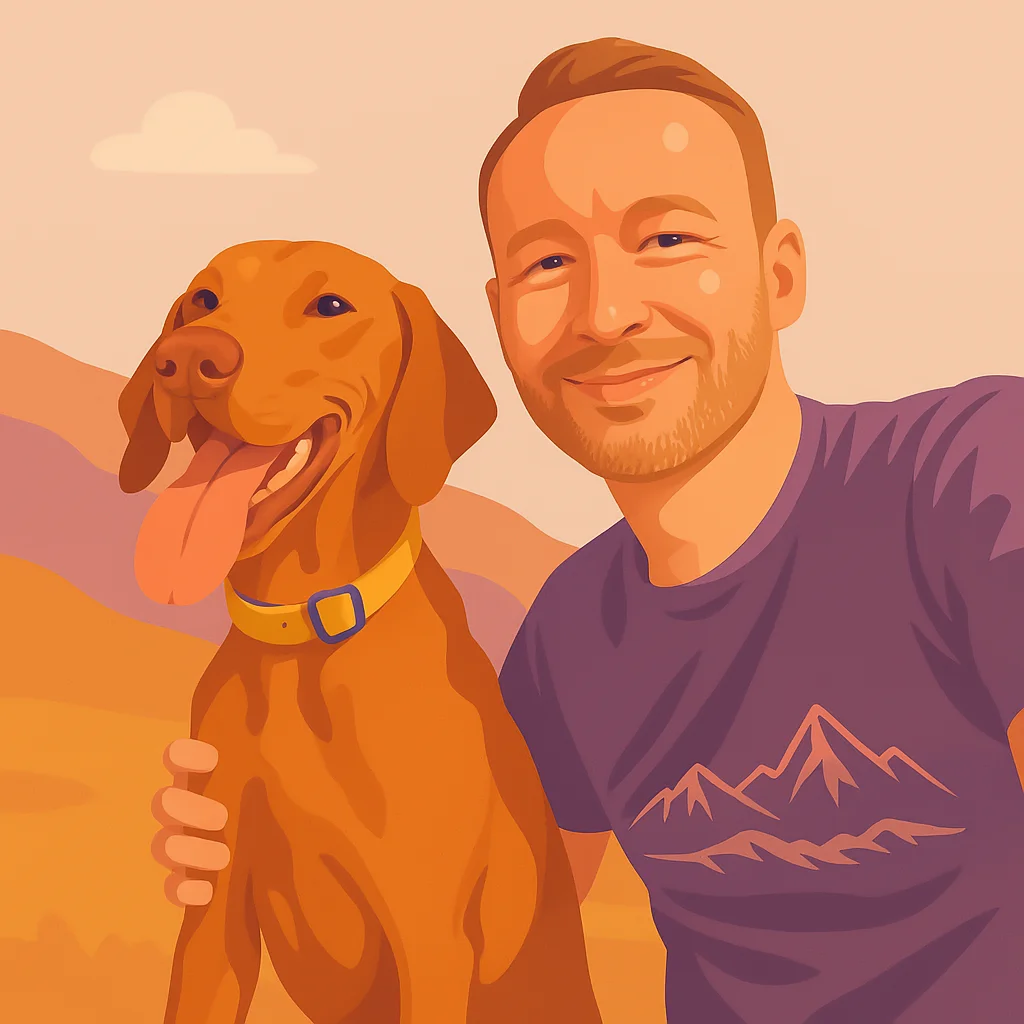 Martin with dog